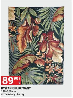 Dywan DRUKOWANY 140x200 cm, różne wzory i kolory promocja w Merkury Market