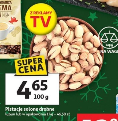 Pistacje solone drobne Auchan promocja w Auchan