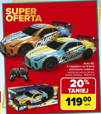 Auto RC z napędem na 4 koła sterowane radiowo promocja w Carrefour