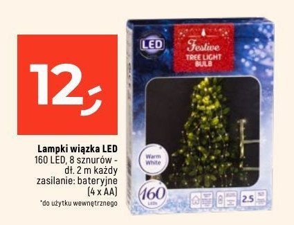 Lampki wiązka 160 led promocja w Dealz