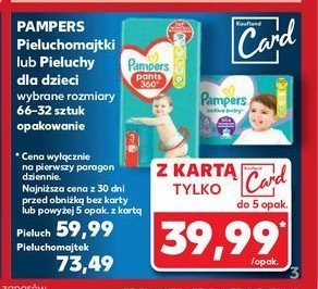 Pieluchomajtki s3 jumbo pack Pampers pants promocja