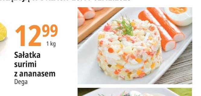 Sałatka surimi z ananasem Dega promocja w TOPAZ