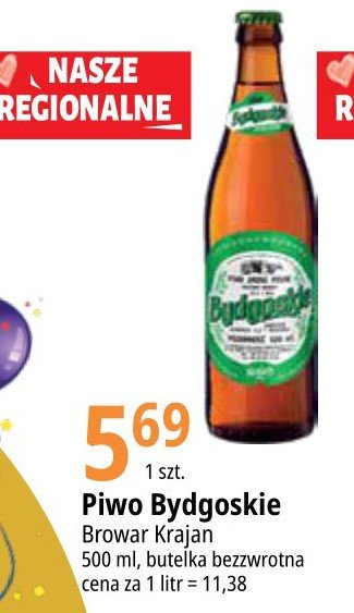 Piwo BYDGOSKIE JASNE PE艁NE promocja
