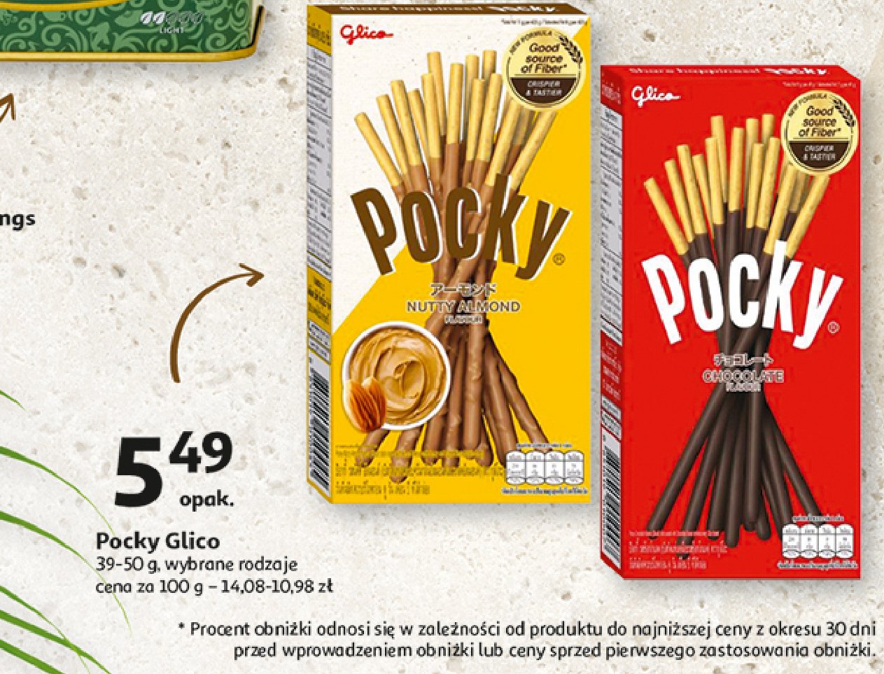 Paluszki nutty almond Pocky promocja w Auchan