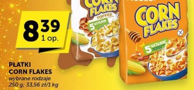 Płatki Corn Flakes Nestle, wybrane rodzaje promocja w Groszek