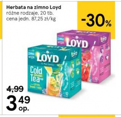 Herbata na zimno lemon lime & mint Loyd tea the magic experience promocja