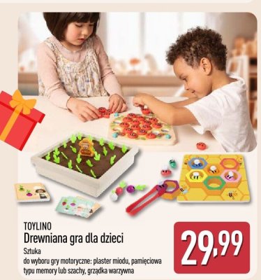  Drewniana gra dla dzieci promocja w Aldi