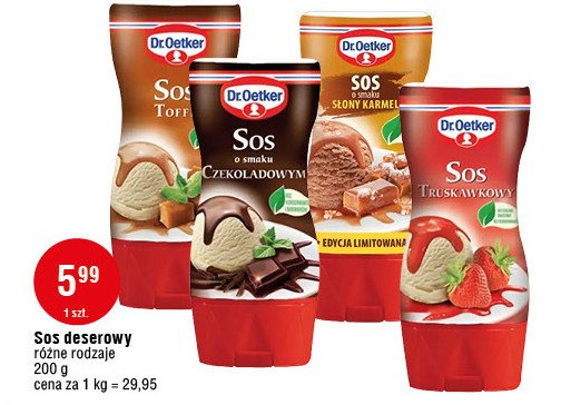 Sos toffi Dr. oetker promocja