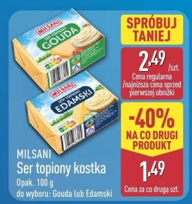 Ser topiony kostka Gouda  promocja w Aldi