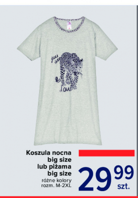 Koszula nocna big size rozm. m-2xl promocja