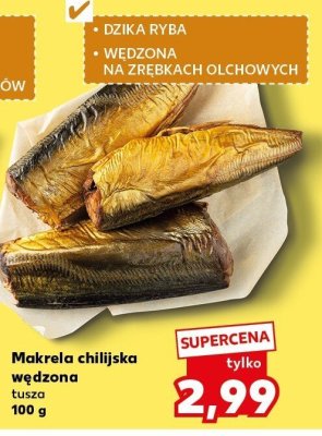 Makrela chilijska wędzona tusza promocja w Kaufland