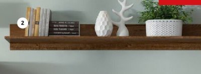 Półka POL/149, SxGxW: 149x28x20 cm Ruso promocja w Black Red White