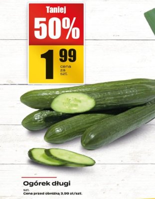 Ogórek długi promocja w Supeco