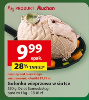 Golonka wieprzowa w siatce Dział Samoodsługi promocja w Auchan