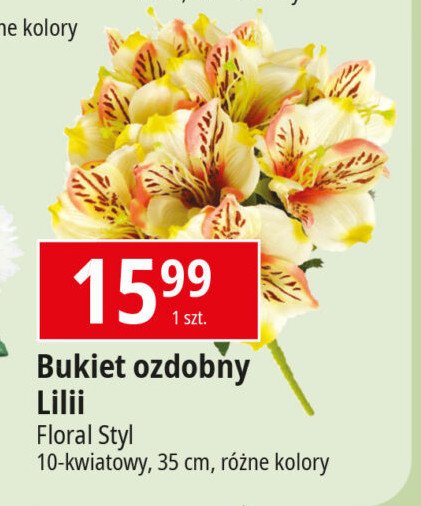 Bukiet 10 lilii 35 cm Floral styl promocja