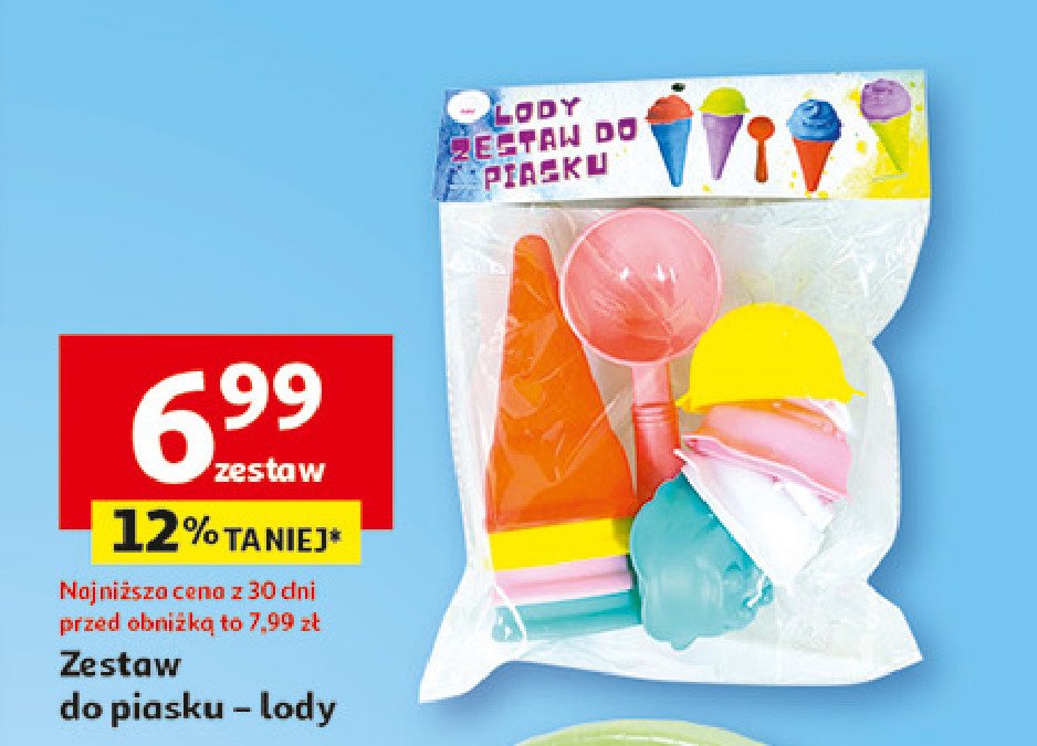 Zestaw do piasku lody promocja
