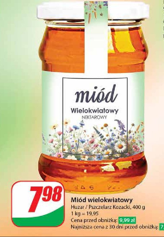 Miód wielokwiatowy Huzar promocja