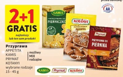 Przyprawa APPETITA KAMIS PRYMAT KOTANYI wybrane rodzaje promocja w Intermarche