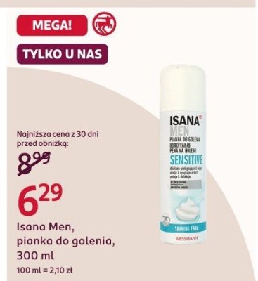 Pianka do golenia, 300 ml promocja w Rossmann