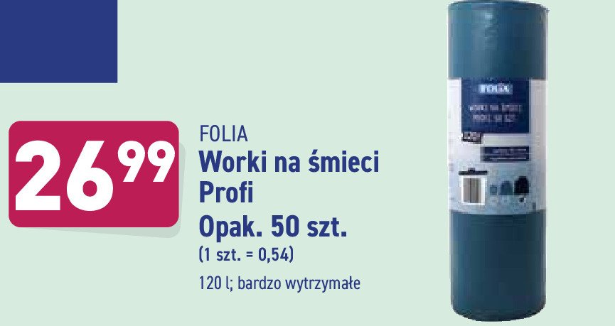Worki na śmieci profi 120 l Folia promocja w Auchan