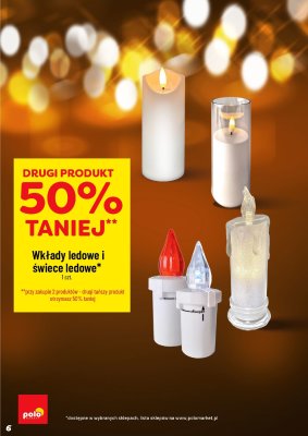 Wkłady ledowe i świece LED DRUGA -50% promocja w POLOmarket