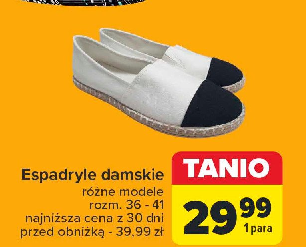 Espadryle 36-41 promocja