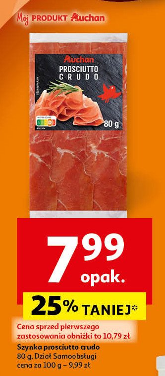 Prosciutto crudo Auchan promocja