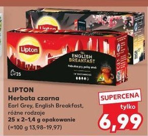 Herbata earl grey classic Lipton special collection promocja