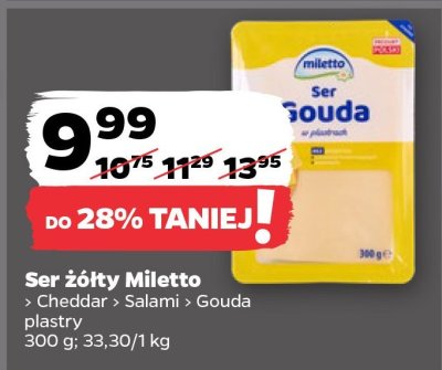 Ser żółty Salami promocja w Netto