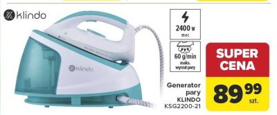 Generator pary KLINDO KSG2200-21 promocja w Carrefour