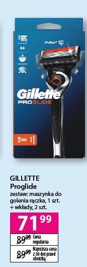 Maszynka do golenia + 2 ostrza Gillette promocja