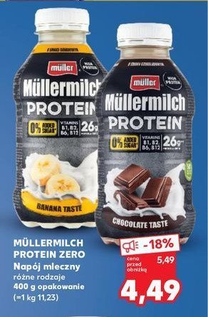 Nap贸j mleczny czekoladowy Muller mullermilch protein promocja
