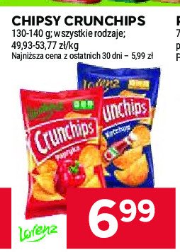 Chipsy ketchup Crunchips Crunchips lorenz promocja