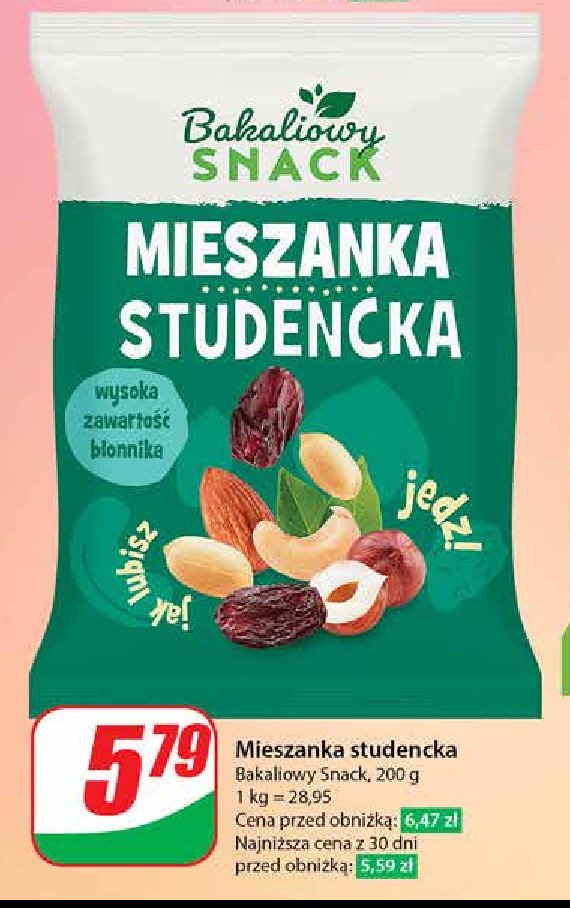 Mieszanka studencka Bakaliowy snack promocja