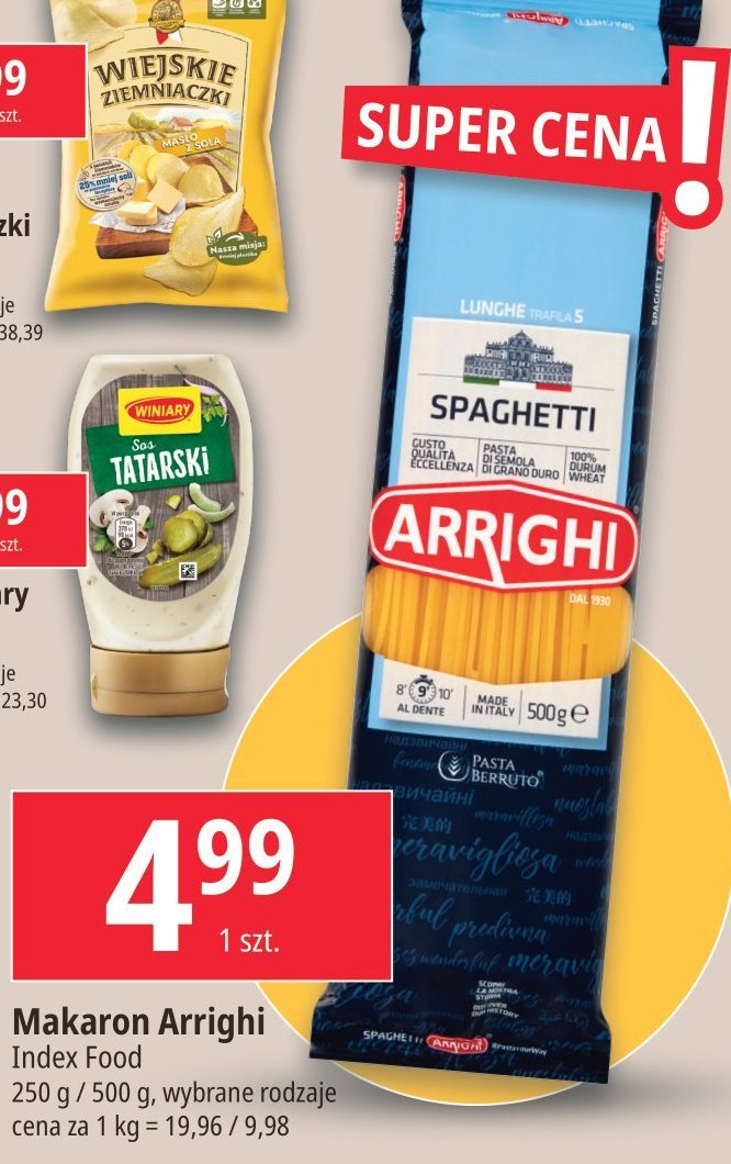 Makaron spaghetii Arrighi promocja