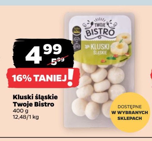 Kluski ślaskie promocja w Netto