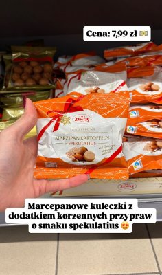 Marcepanowe kuleczki Zentis Marzipan Kartoffeln by Spekulatius promocja w Intermarche