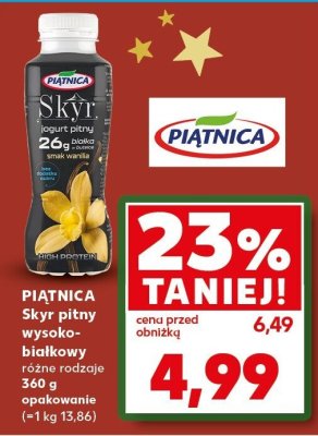Napój pitny Skyr wysokobiałkowy, różne rodzaje promocja w Kaufland