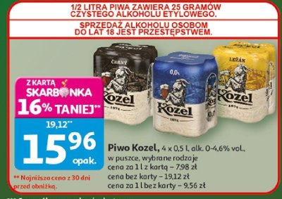 Piwo Kozel promocja w Auchan