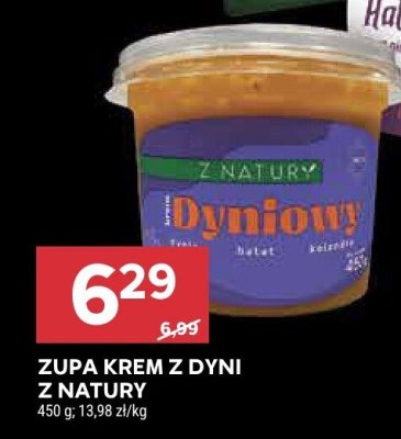 Zupa krem z dyni Z Natury promocja w Stokrotka