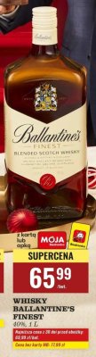 Whisky Ballantine's Finest promocja w Biedronka