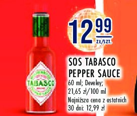 Sos pepper sauce Tabasco promocja