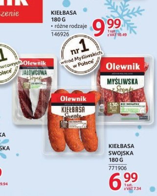Kiełbasa Olewnik 180 g promocja w Selgros