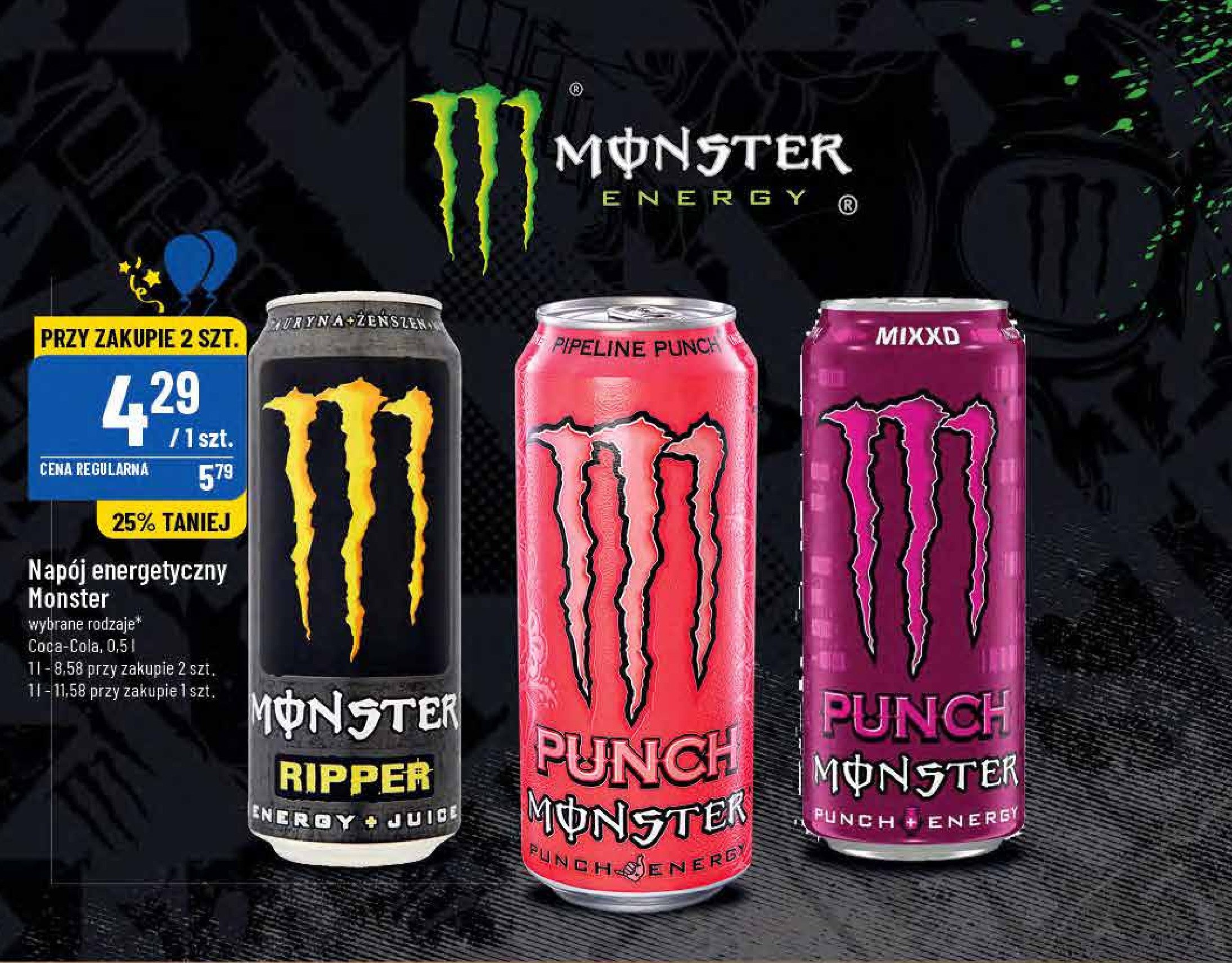 Napój energetyczny Monster energy ripper promocje