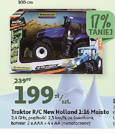 Traktor new holland 1/16 rc MAISTO promocja