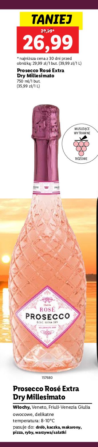 Wino Prosecco rose promocja