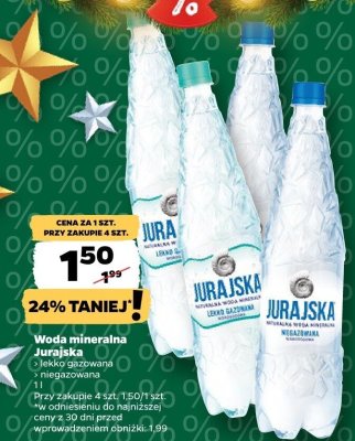 Woda mineralna niegazowana promocja w Netto