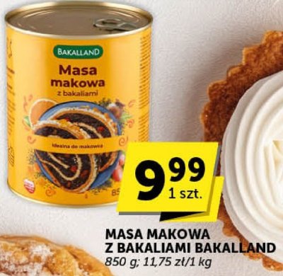 Masa makowa z bakaliami Bakalland promocja w ABC