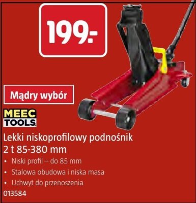 Lekki niskoprofilowy podnośnik 2 t 85-380 mm promocja w Jula
