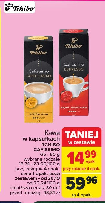 Kawa espresso elegant Tchibo cafissimo Tchibo cafe promocja